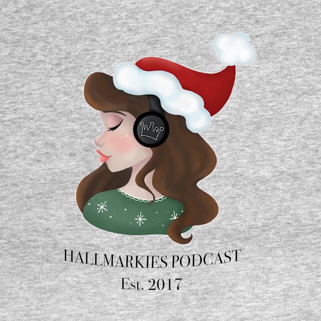 Hallmarkies Podcast Santa Girl Tee by Hallmarkies Podcast Store